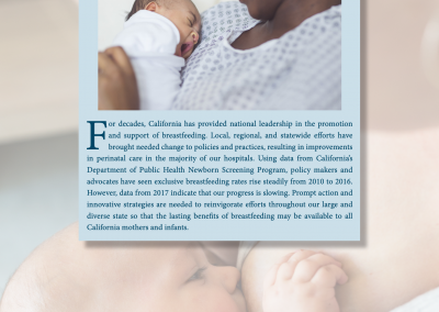 Sustaining Change In Challenging Times: California Needs Innovative Breastfeeding Strategies