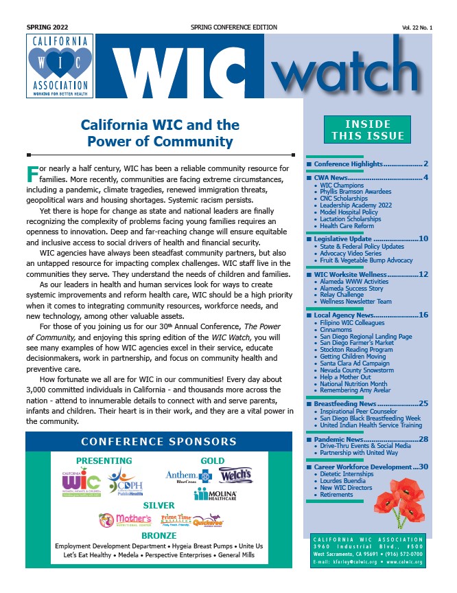 WIC Watch Magazine - Spring 2022