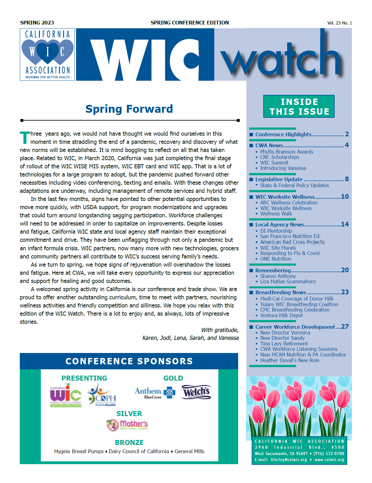 WIC Watch Magazine - Spring 2022